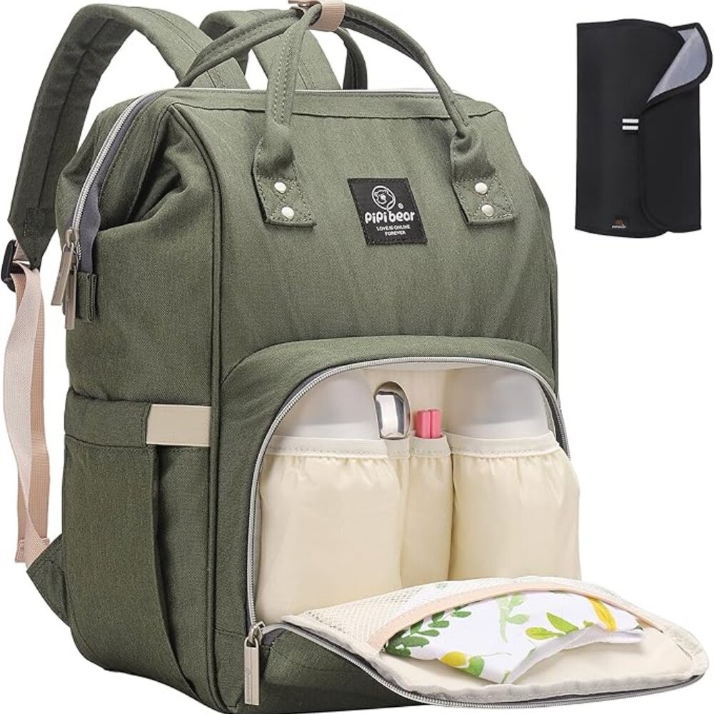 NWT Oliver Pipi Bear Multi-functional Waterproof Travel Diaper Bag Backpack